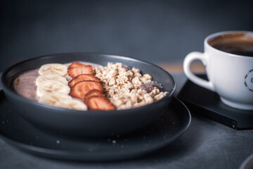 cup of coffee and cookies