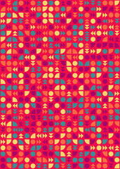 Abstract Geometric Pattern generative computational art illustration