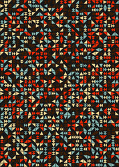 Abstract Geometric Pattern generative computational art illustration