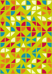 Abstract Geometric Pattern generative computational art illustration