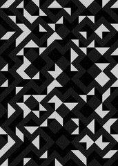 Abstract Geometric Pattern generative computational art illustration