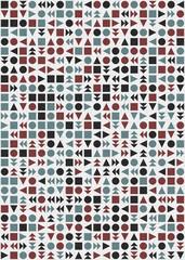 Abstract Geometric Pattern generative computational art illustration