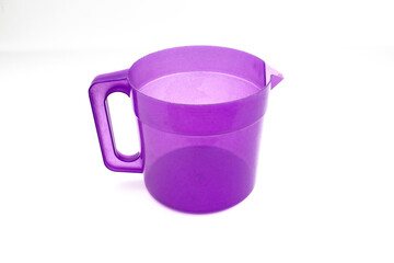 plastic kettle isolated on a white background