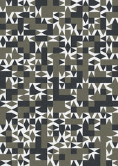 Abstract Geometric Pattern generative computational art illustration