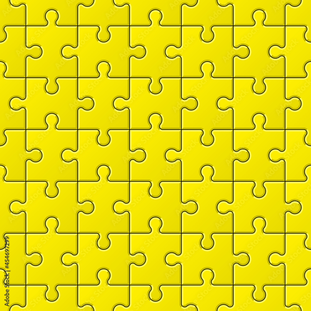Aufkleber seamless background pattern. a lot of piece flat puzzle presentation. many step circle business card