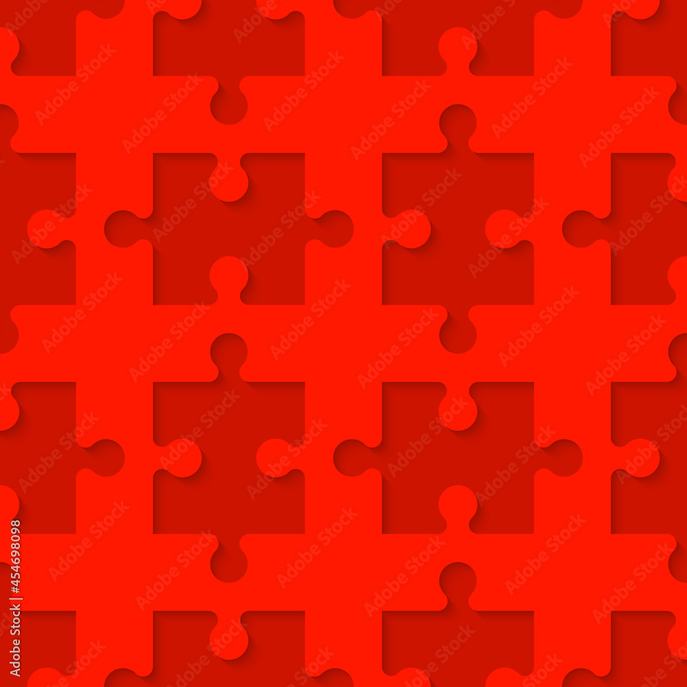 Poster a lot of piece flat puzzle presentation. many step puzzles business background. simple pattern. sect