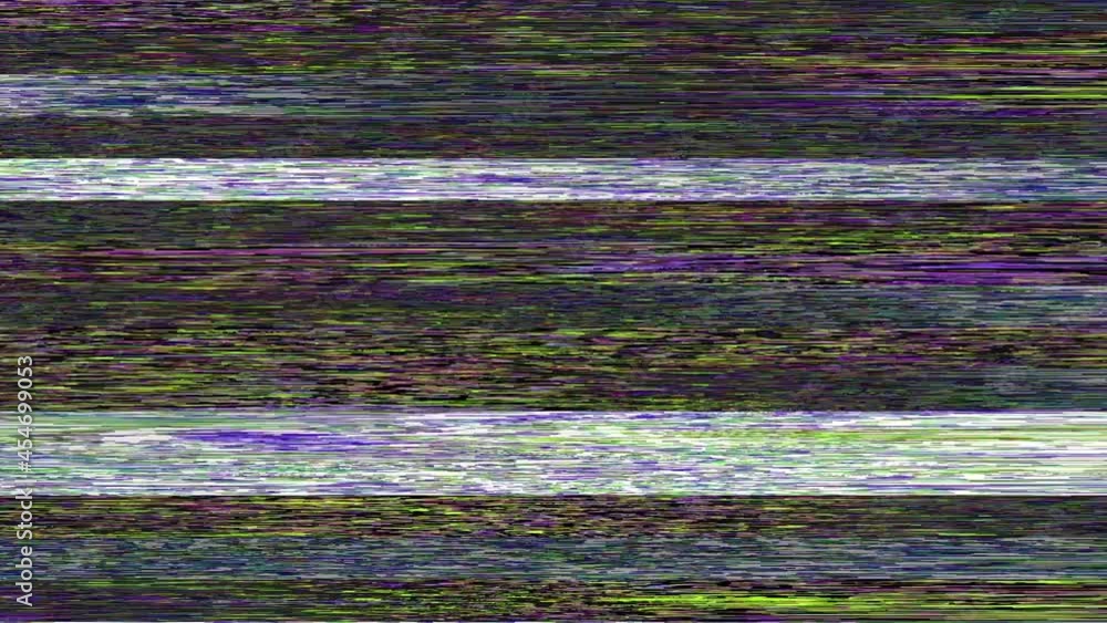Aufkleber looping video interference footage. imitation of a datamoshing video.