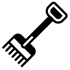 rake glyph icon