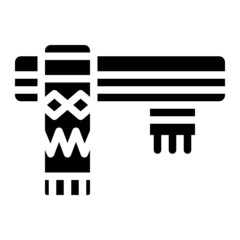 scarf glyph icon