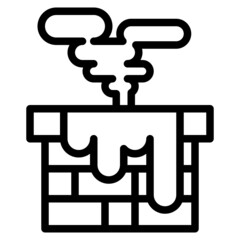 chimney line icon