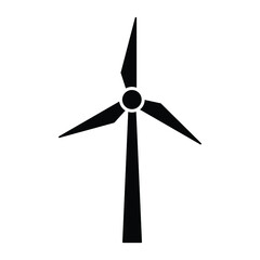 wind turbine icon windmill sign vector © veronchick84