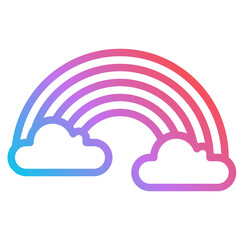 rainbow gradient icon