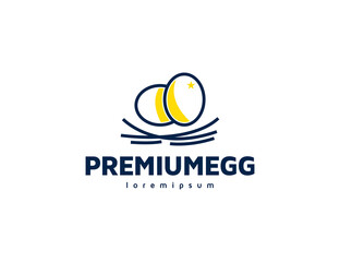 High quality eggs logo illustration design