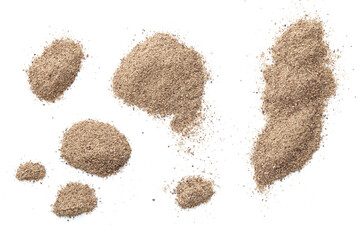 Ground Black Pepper Isolated On White Background