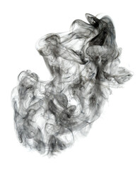 Smoke on a white background.