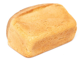 Bread brick isolated on a white background.