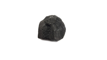 Tharparkar Sindh, Pakistan Natural Black Coal Isolated on White Background