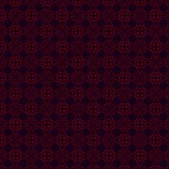 red seamless damask pattern