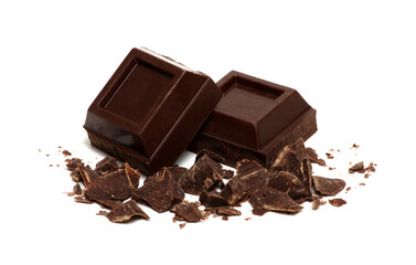 chocolate isolated on white