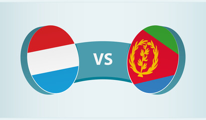 Luxembourg versus Eritrea, team sports competition concept.