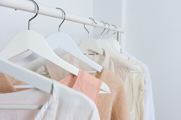 women's wardrobe, blouses in the wardrobe