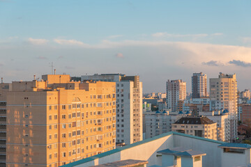 Courtyards of Minsk from above.