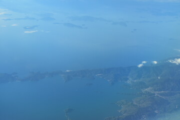 The view from an airplane in Japan