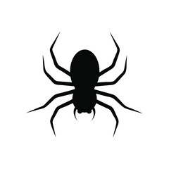 Spider vector icon. halloween illustration sign. insect symbol. spiderweb logo.
