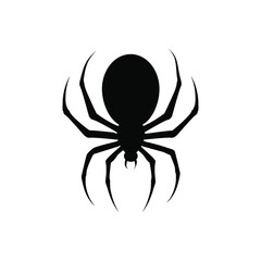 Spider vector icon. halloween illustration sign. insect symbol. spiderweb logo.
