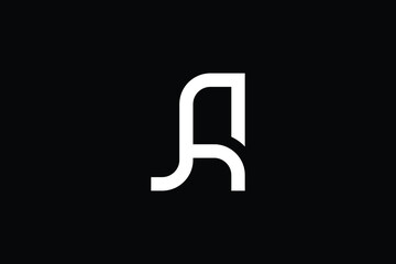 RJ logo letter design on luxury background. JR logo monogram initials letter concept. RJ icon logo design. JR elegant and Professional letter icon design on black background. J R RJ JR