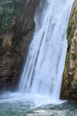 Fototapeta premium View of a waterfall of Kefrida, Bejaia, Algeria.