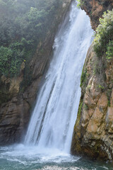 View of a waterfall of Kefrida, Bejaia, Algeria.