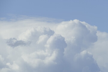 Weisse Wolken, Blauer Himmel, Hintergrundbild, Deutschland, Europa