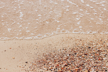 Background with sand and wave