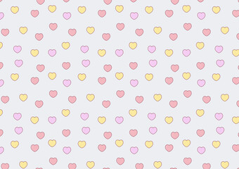 Heart icon vector. Heart pattern wallpaper.