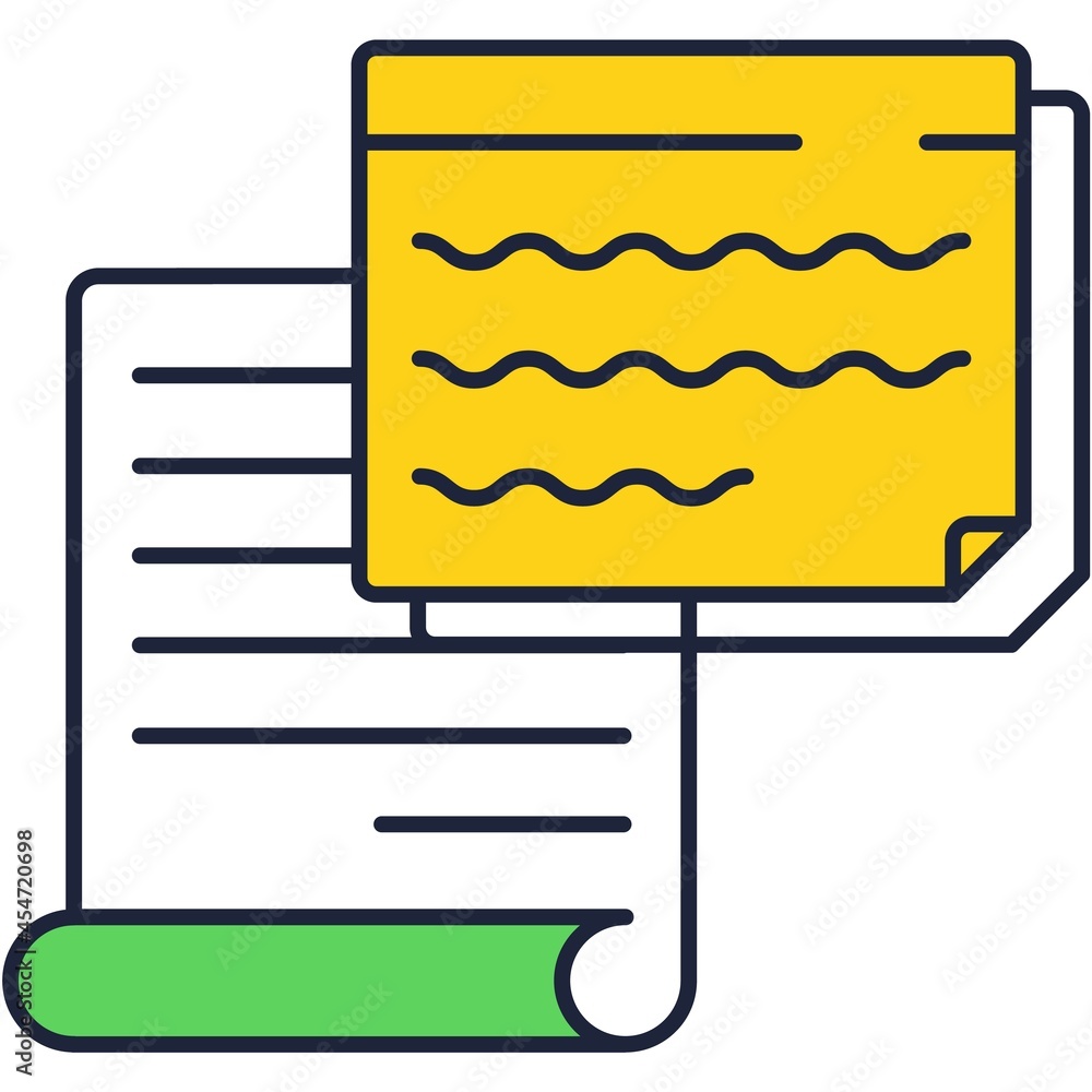 Poster document icon vector paper with note information