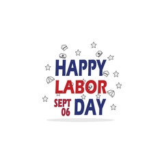 Happy Labor Day, September event, American labor day, vector, illustration, United state happy labor day.