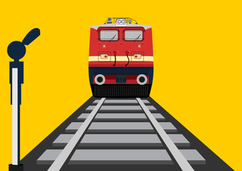 Illustration of Indian Train concept © Kinkar Tiwari