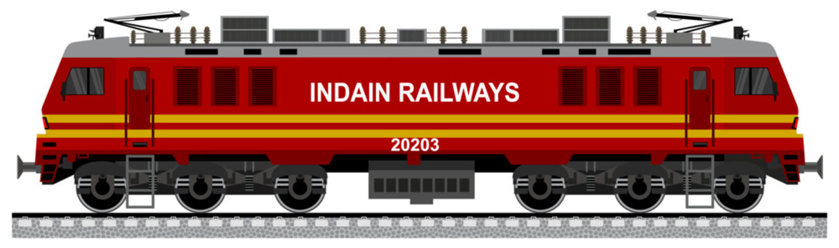 Illustration of Indian Train concept