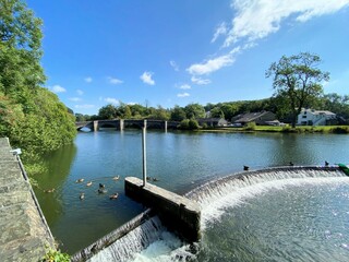 A view of the river Levan at Newby Bridge  in the Lake District