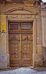 the doors of the city of old Lviv in Ukraine