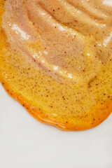 Closeup texture of the face and body scrub. Texture background and selfcare trend