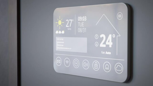 Smart home system on touchscreen control panel