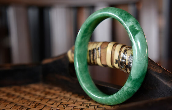 Green Jade Bangle