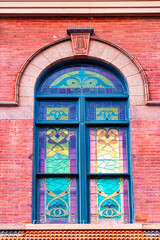 Colonial window of the Massey Hall in Toronto, Canada