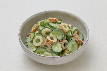 竹輪とキュウリの和物