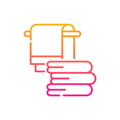 Laundry hygiene vector gradient icon style illustration. EPS 10 file