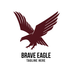 Obraz premium Eagle logo design in modern style, perfect for company and brand logo design