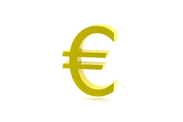 Money word in yellow on white isolated background .3d render illustration
