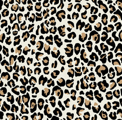 Abstract leopard pattern color design beautiful seamless for print textile beige background